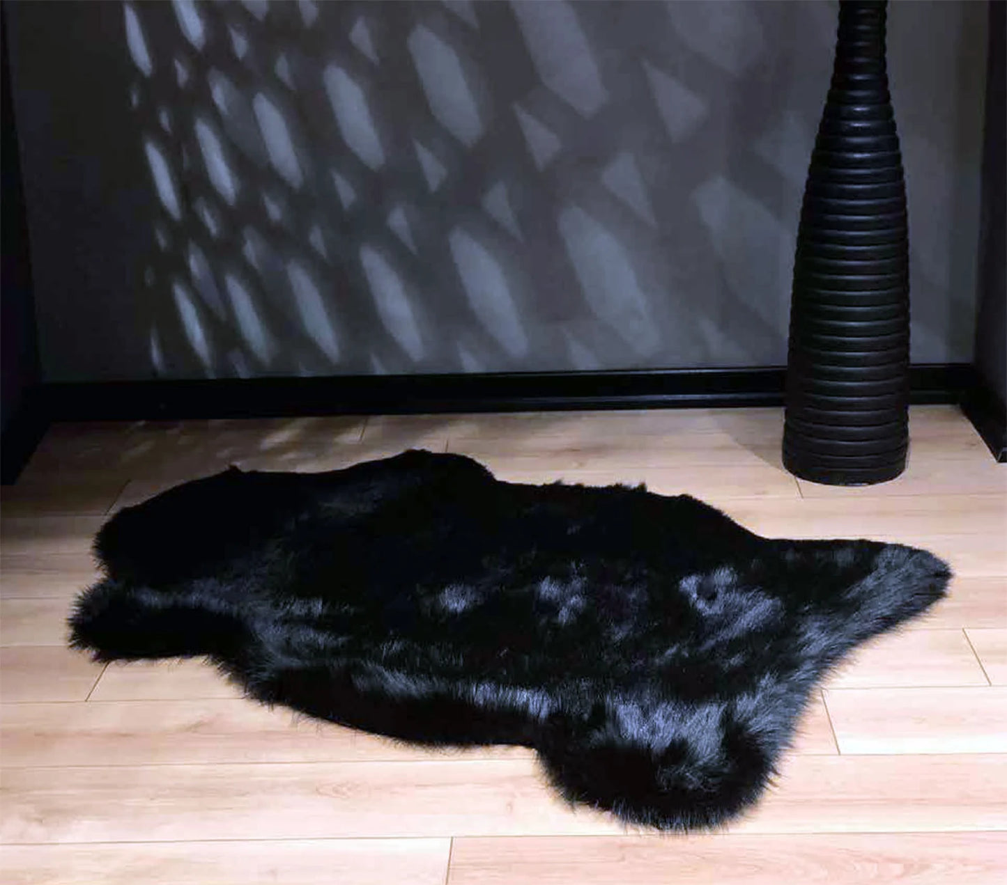 Icelandic Black sheepskin Rug