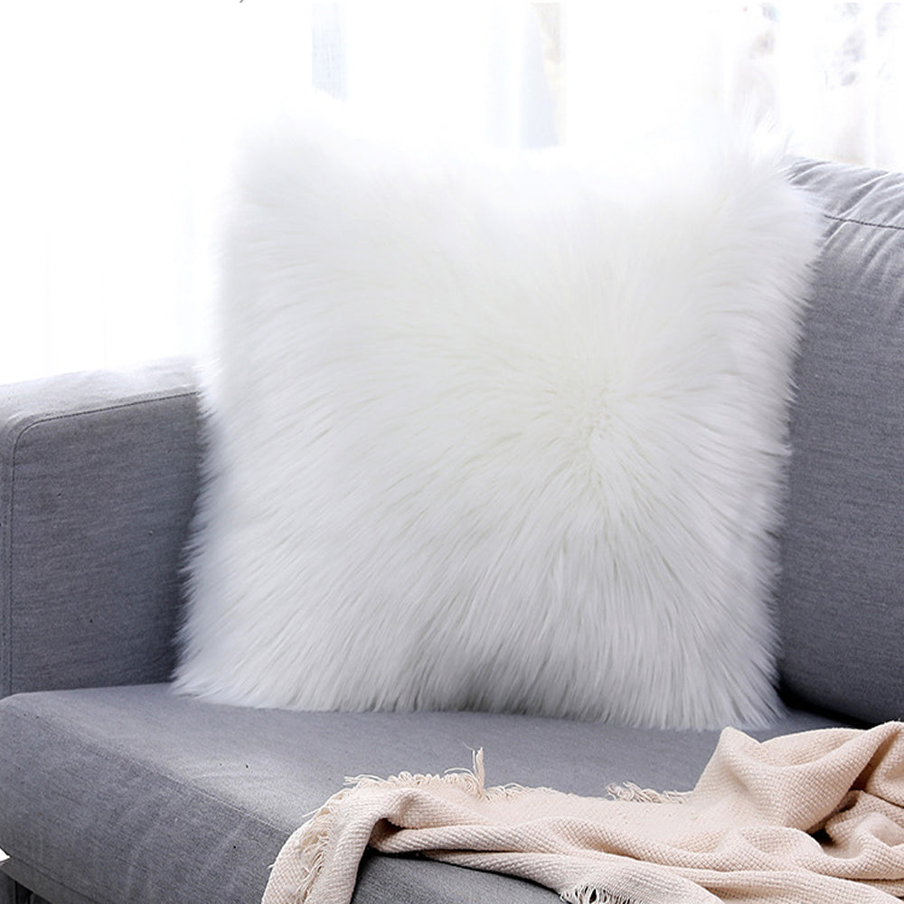 Sheepskin Pillow Cover 18*18" (45 * 45 cm) (not filled)