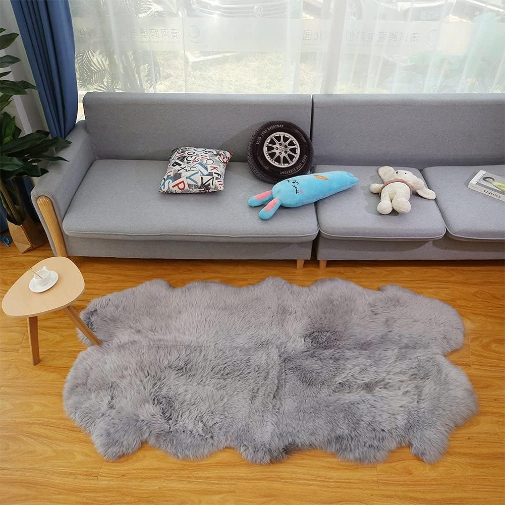 Quad Sheepskin Rug Four Pelt